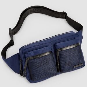 Steve Madden Men's Belt Bag in Deep Blue